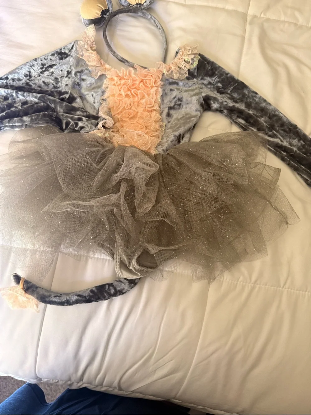 Revolution Girls' Gray Mouse Tutu Costume